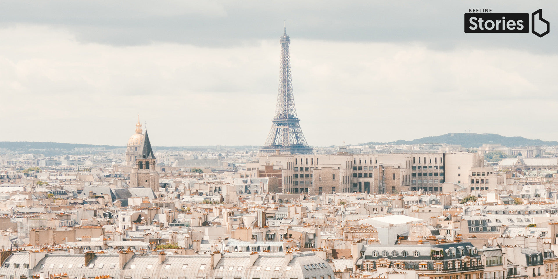 Paris city break banner eiffel tower