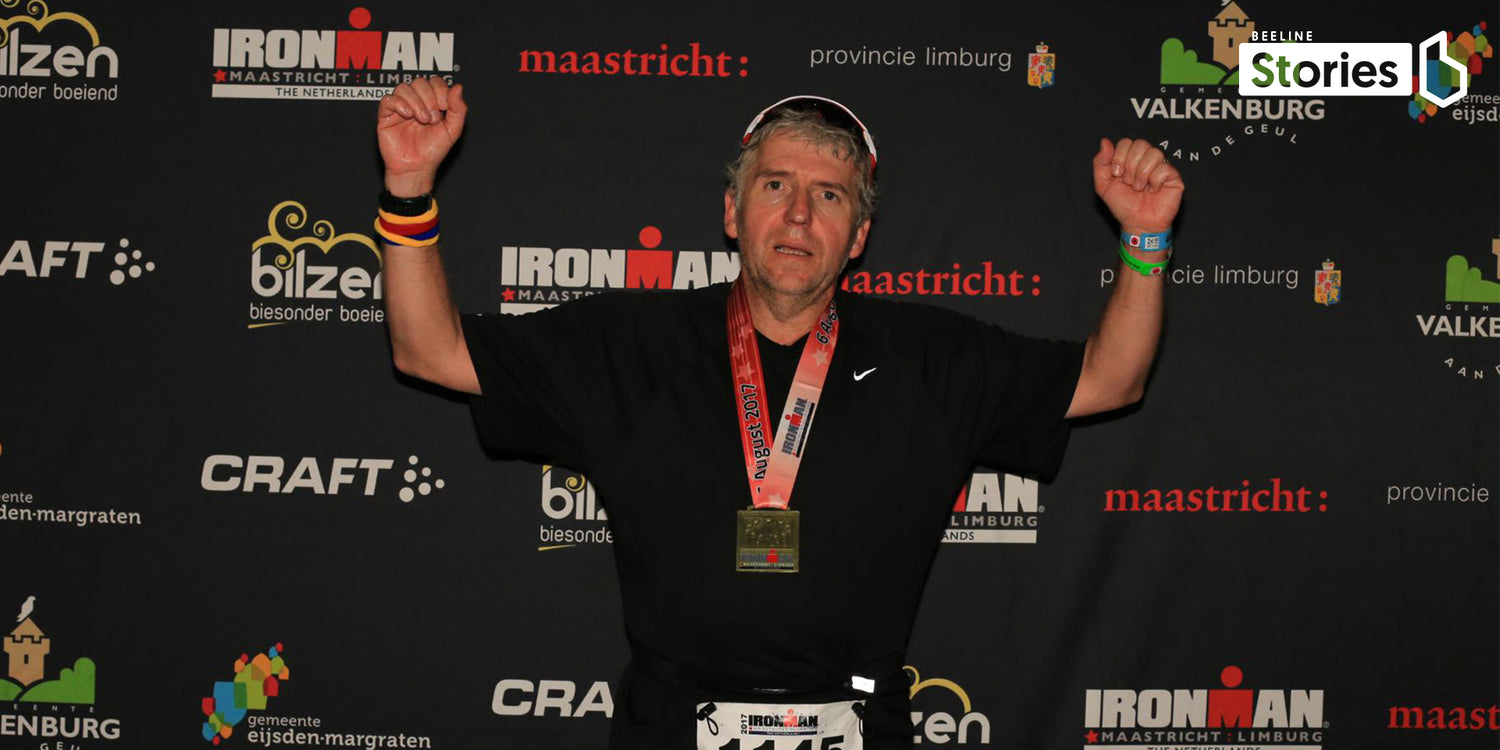 Ian blackburn ironman finishing photo