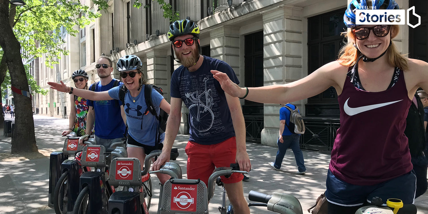 participants of the tour de londres banner