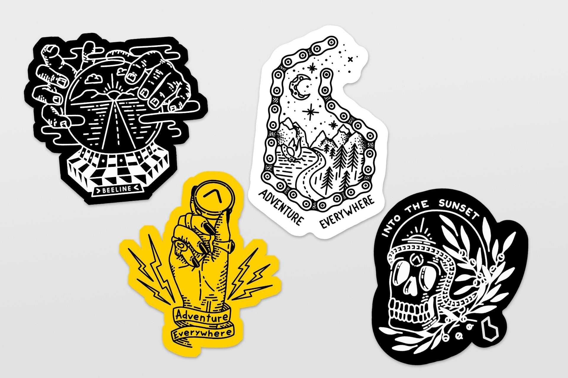 Beeline Moto stickers pack four stickers
