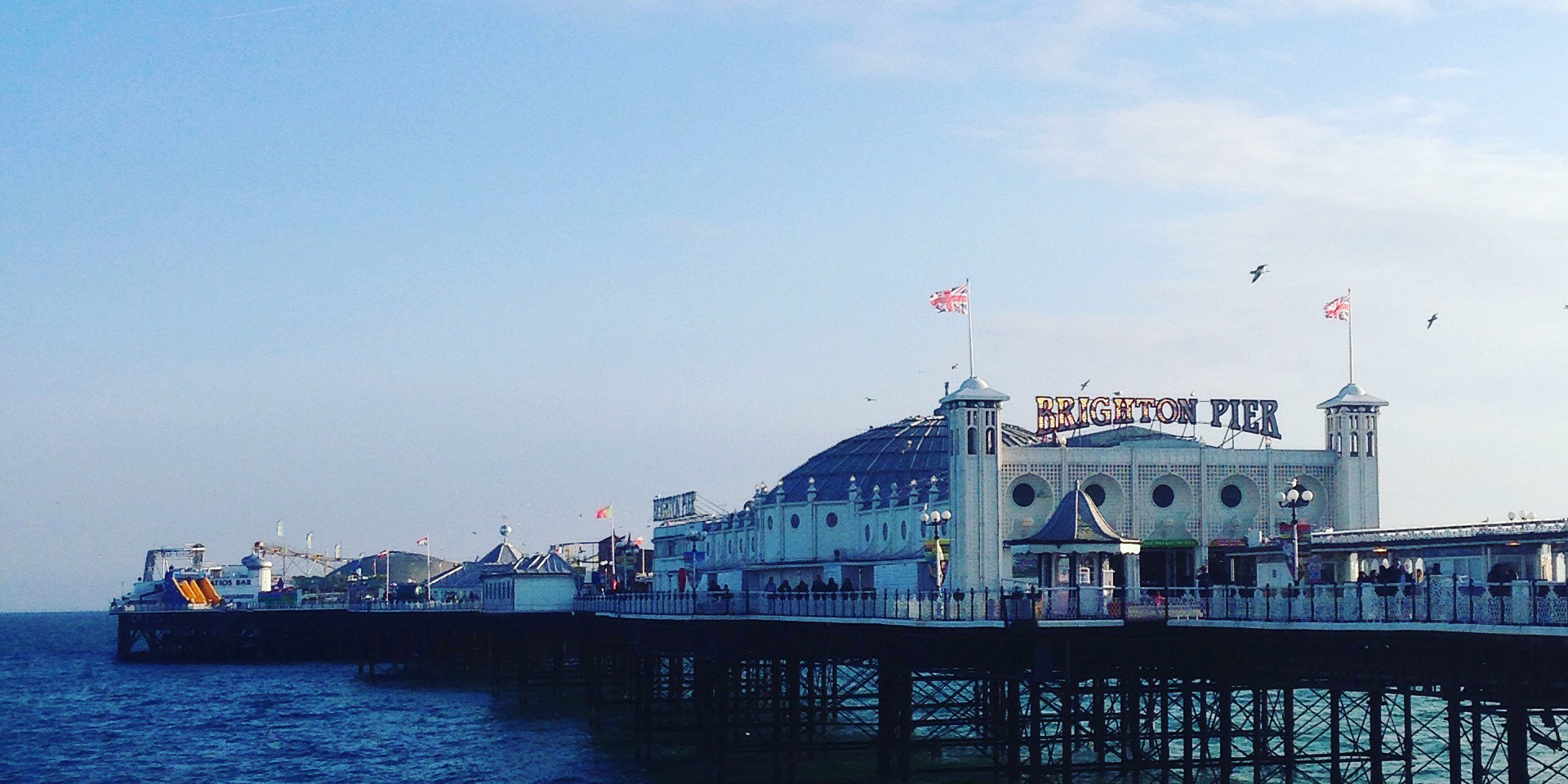 Waterloo to Brighton the brighton pier banner
