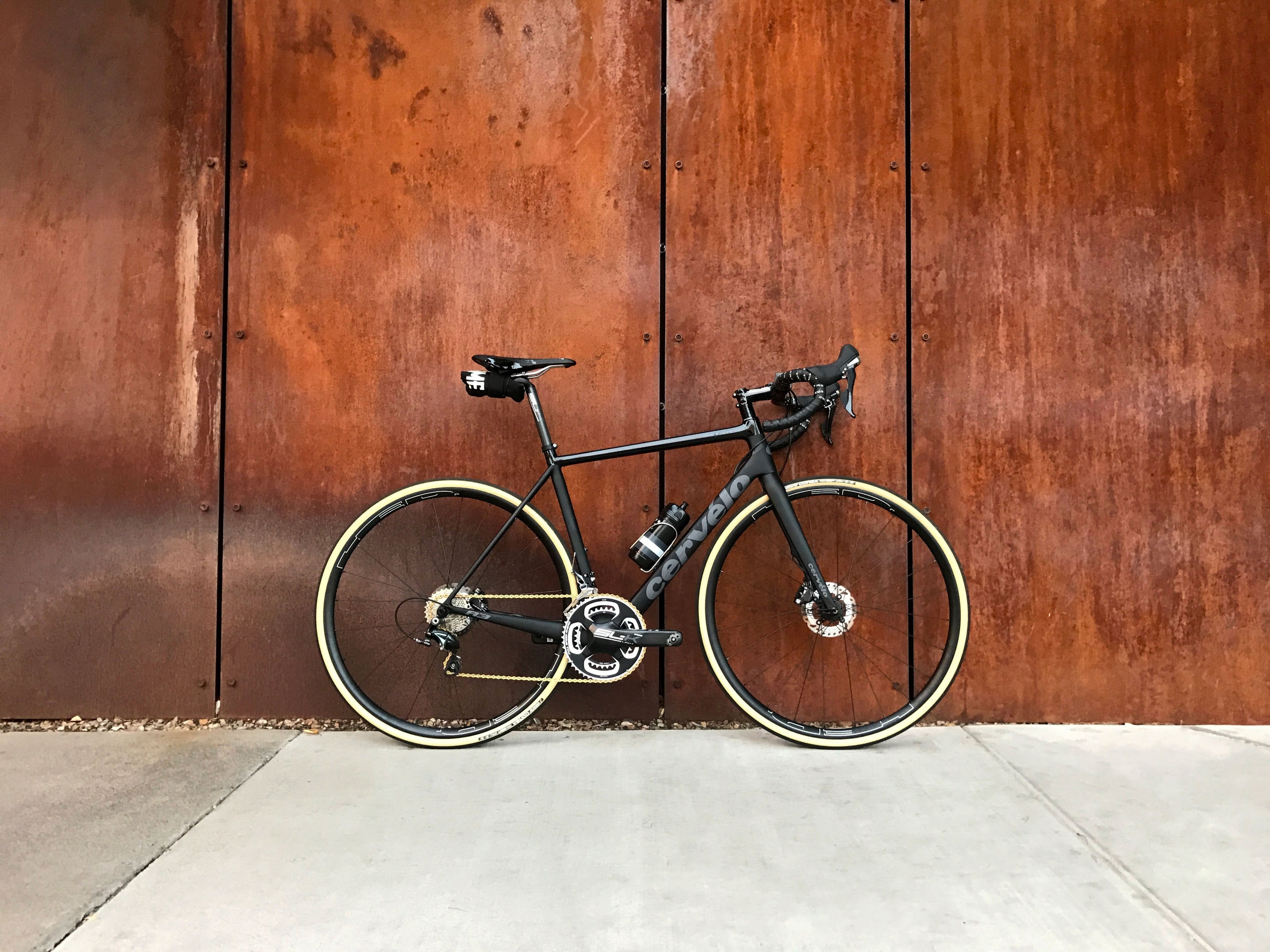 bike on a brown background