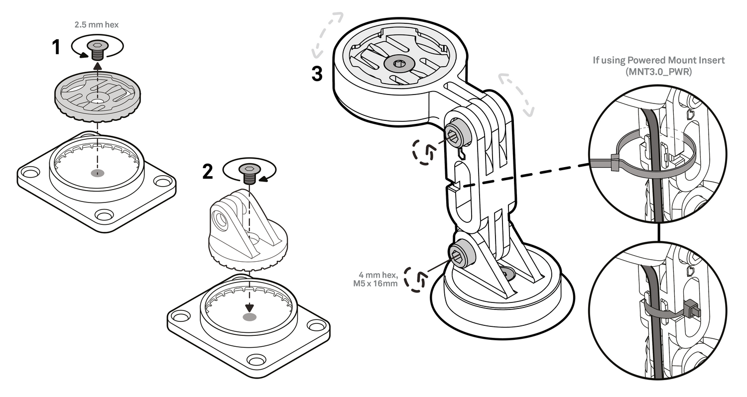 Moto II Modular Mount Extender Kit