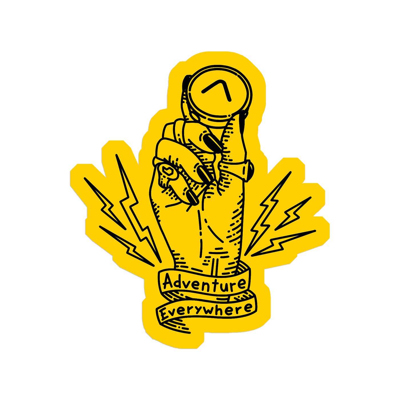 Beeline Moto sticker pack yellow fingers sticker